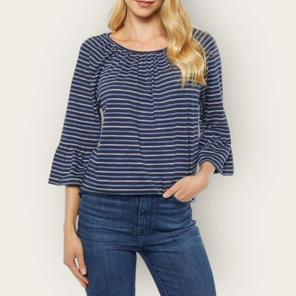 nwt Michael Kors Medium True Navy Stripe